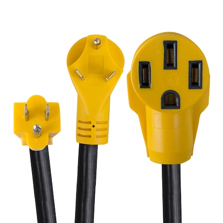 Sportsman RV Camper Y-Adapter 28" 25/125 Vlt W/ 15/30 AMP Male and 45 AMP Female CORDA303050